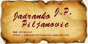Jadranko Piljanović vizit kartica